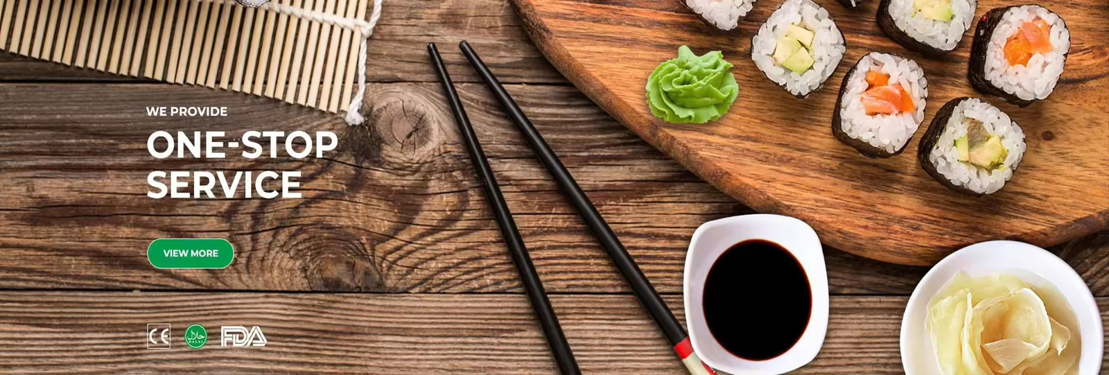 Ingredientes para el sushi