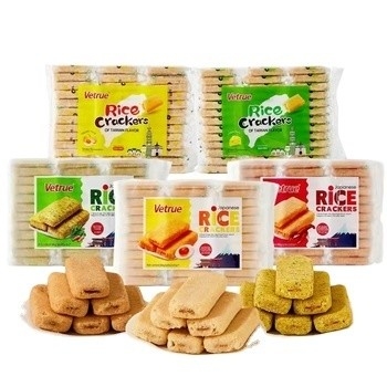 300G*12/CTN Sushi Rice Cracker Snack o Ingredientes de Canola para su despensa de la oficina