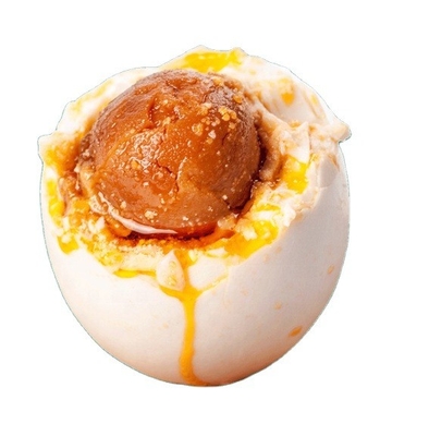 Huevo de pato salado con yema roja, con sabor auténtico, almacenado en lugares fríos y secos