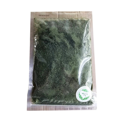 Alga marina seca lavanda verde Aonori Ulva Lactuca en polvo elevar su juego de horneado o sopa