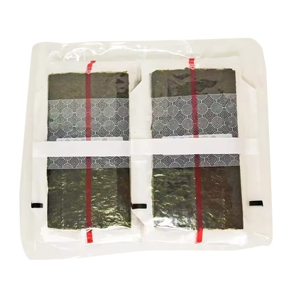 Triángulo Onigiri Nori con algas al vapor Triángulo Laver Alga en embalaje de plástico