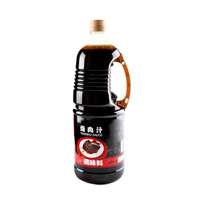 Salsa Teriyaki sin aditivos 1.8L Condimento chino marrón para barbacoa y condimentos de sushi