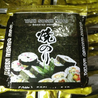 Grado C estilo sushi seco Nori placas de algas asadas 600 pcs por rollo * 10Cm de ancho