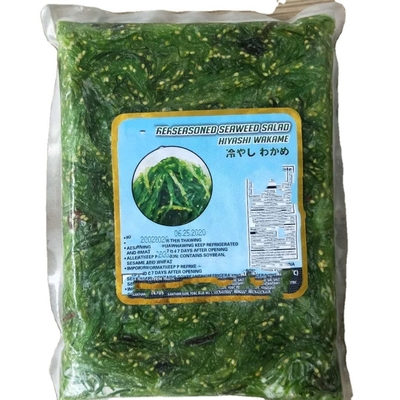 Japón Chuka Wakame congelado Ensalada de algas de mar Cultivo orgánico Tipo Instrucción normal