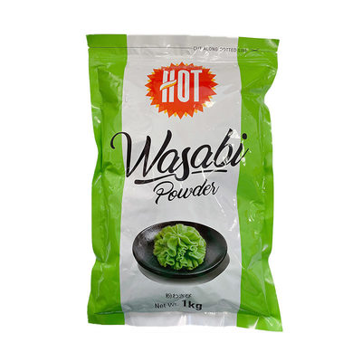 1 kg de peso personalizado Wasabi condimento en polvo verde natural para comida rápida mostaza