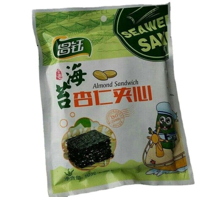 Hojas de bocadillos de Nori asados orgánicos Hojas de algas saludables para el consumo normal