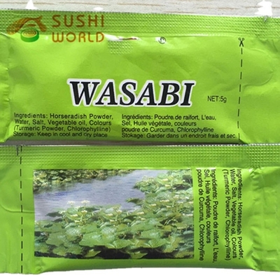 Mini Wasabi Sachet 0,0025-0,05 kg Su condimentador preferido para el sabor picante