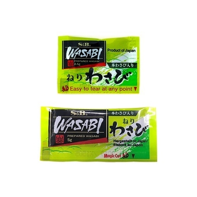 Mini Wasabi Sachet 0,0025-0,05 kg Su condimentador preferido para el sabor picante