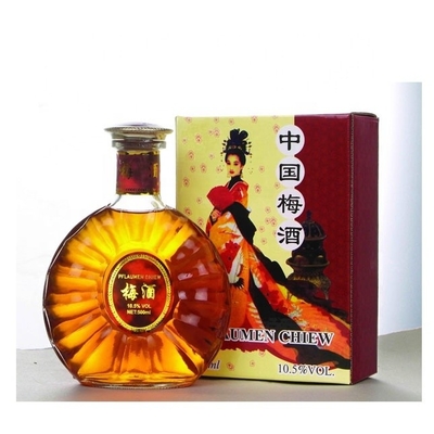Garantizar 720 ml de vino verde chino Umeshu Pruno Sake 500 ml de vino de frutas fermentado