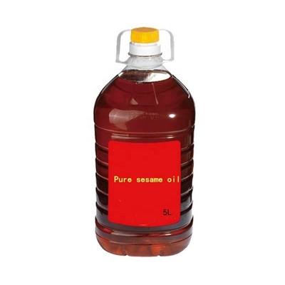 Aceite de semilla de sésamo negro puro, prensado en frío y mezclado. Una adición sabrosa a su cocina.
