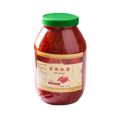 Salsa china de chili caliente Sriracha perfecta para la forma de pastel y las instrucciones de comida