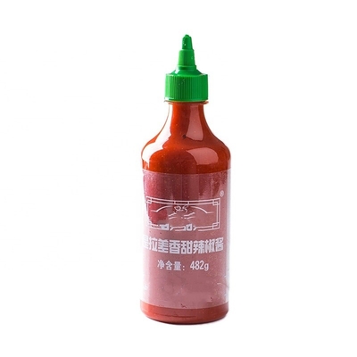 NO Ingredientes ajo picante Sriracha salsa de chile 510G para la inmersión de alimentos personalizables