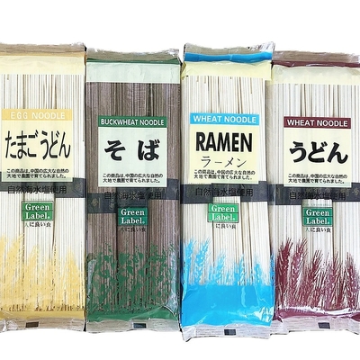 Noodles secos de Udon 300 g*40 bolsas/tón Ramen de soja auténtico para mercados B2B