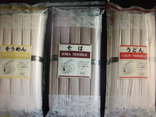 SOBA OEM Udon Seco Soba Somen Ramen Noodle para compradores bajos en sodio
