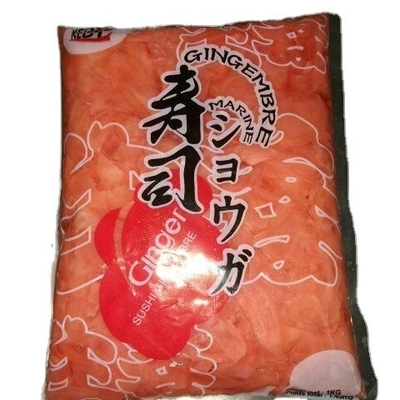 Proceso de preservación de agua Sushi en escabeche dulce jengibre a granel para delicias japonesas