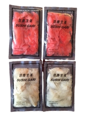 Proceso de preservación de agua Sushi en escabeche dulce jengibre a granel para delicias japonesas