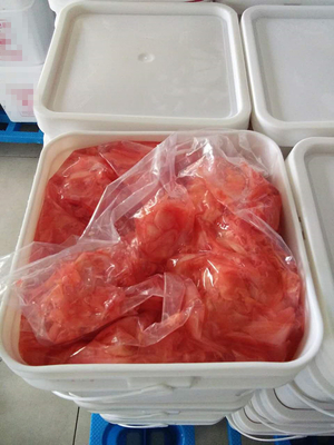 Proceso de preservación de agua Sushi en escabeche dulce jengibre a granel para delicias japonesas