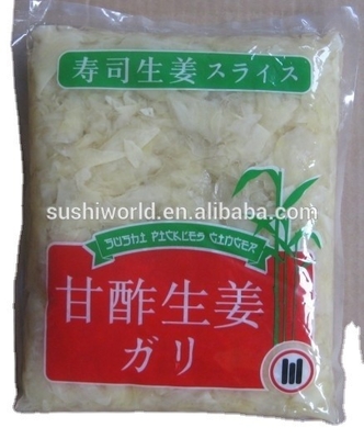 Proceso de vinagre Sushi japones blanco rosa en escabeche Jengibre para cultivo al aire libre Tipo