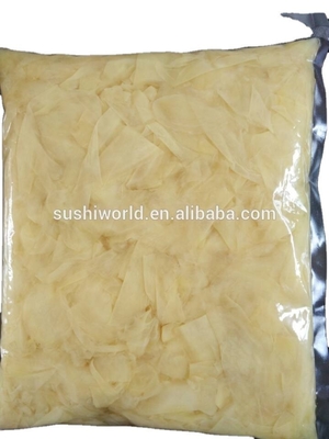 Proceso de vinagre Sushi japones blanco rosa en escabeche Jengibre para cultivo al aire libre Tipo