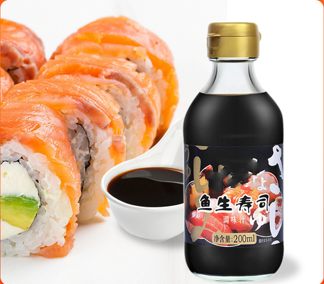 Servicio de una sola parada Salsa de soja de Sashimi ligera y brillante para sushi japonés Vida útil 12 meses