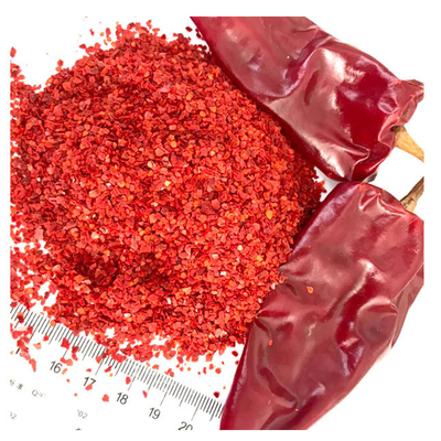 Paprika de chile rojo picante y picante materias primas trituradas para especias de hierbas únicas