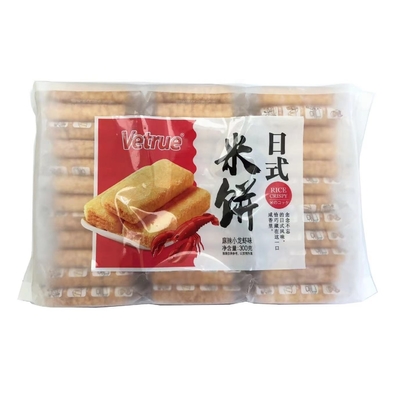 300G*12/CTN Sushi Rice Cracker Snack o Ingredientes de Canola para su despensa de la oficina