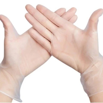 Guantes de vinilo desechables de PU azul blanco y sushi PE TPE para el manejo y la preparación de alimentos