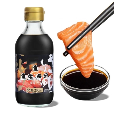 100% de pureza Salsa de soja oscura Mini Sushi en forma de saco de pescado OEM 2.6ml 4ml 8ml 15ml 200ml