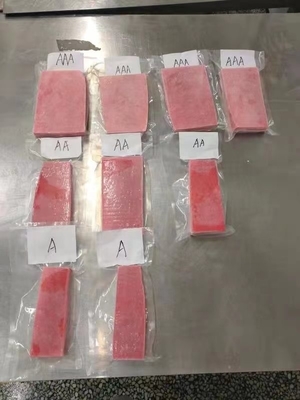 Shandong Tuna congelado de aleta amarilla 0,4/0,6/0,8 kg Maguro de grado Sashimi para la dirección