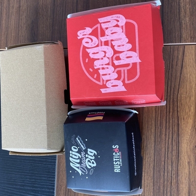 Caja de papel de hamburguesa Sushi Bento a prueba de fugas 17*10,3*3,6cm con bandejas de sushi Tipo