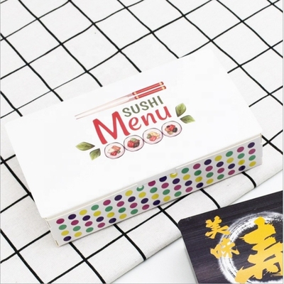 Caja de papel de hamburguesa Sushi Bento a prueba de fugas 17*10,3*3,6cm con bandejas de sushi Tipo