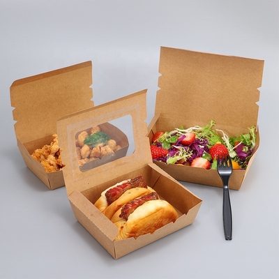 Caja de papel de hamburguesa Sushi Bento a prueba de fugas 17*10,3*3,6cm con bandejas de sushi Tipo