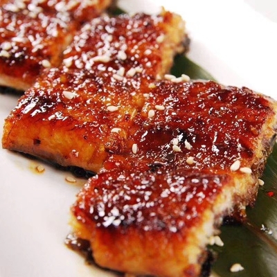 Piezas de anguila Unagi tostadas congeladas el ingrediente perfecto para sus recetas