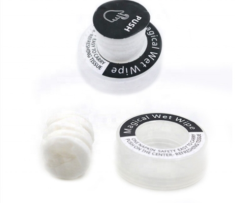 Práctico empuje limpio redondo magia desechable toalla húmeda pañuelo de ropa para el hogar / cocina