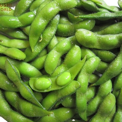 Certificado IQF Edamame congelado al vapor de grado A para bocadillos rápidos y fáciles
