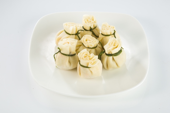 Tipo de almacenamiento Pollo vegetal helado halal Shumai Samosa bollo al vapor de SHANDONG