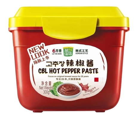 Pesta de pimienta caliente de Gochujang coreana con un contenido de Brix del 0,005% al 5%