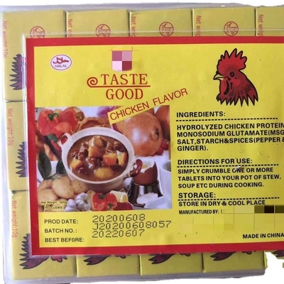 Cubo de condimento de caldo de camarón en polvo seco para camarón de pollo y hortalizas