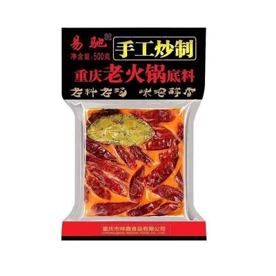 12 meses Vida útil Sopa picante china de olla caliente base de la olla caliente condimento contenido normal