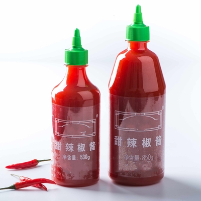 Sabores de chile conservados Sriracha dulce Salsa de chile caliente y contenido razonable